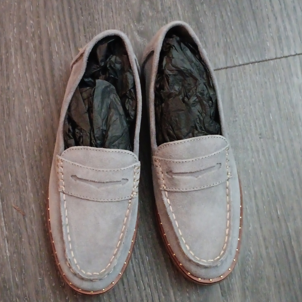 Sperry Lt. Blue Suède Loafers New No Box